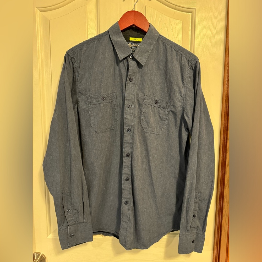 Slim Fit Collared Shirt American Rag